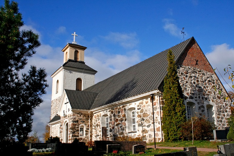 Kuvassa Mietoisten kirkko.