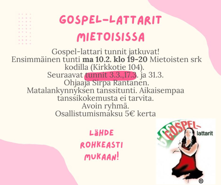 Gospel-lattarit Gospel lattarit kevät 2025