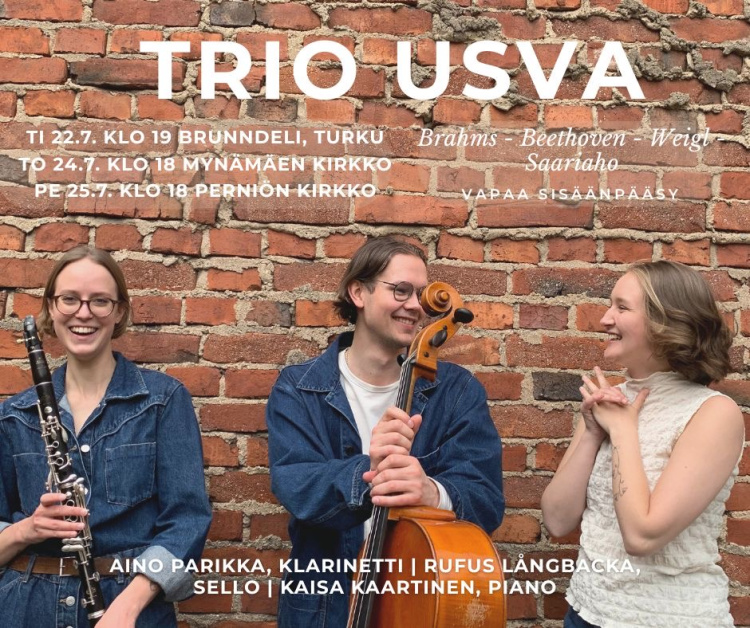 Trio Usvan kesäkonsertti Mainoskuva