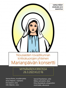 Maarian päivän konsertti mainos.