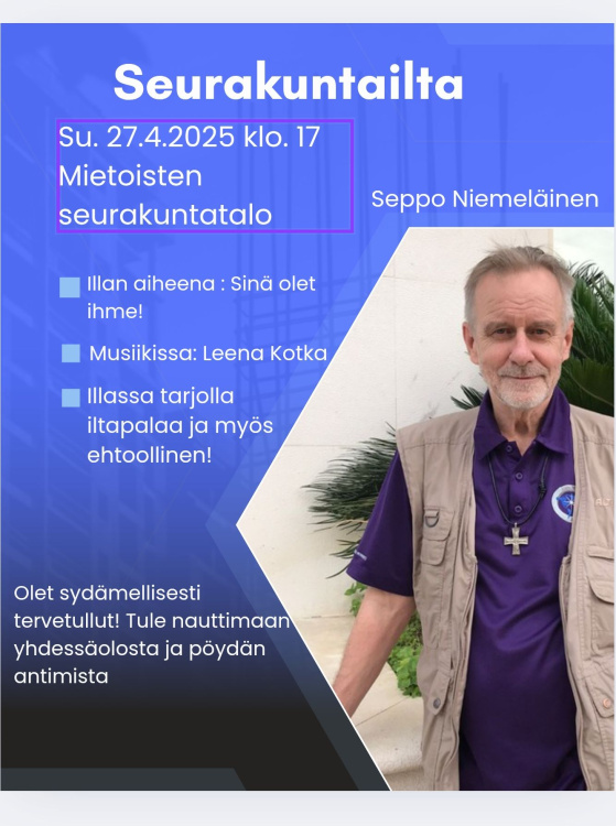 Seurakuntailta Seurakuntailta 2025-04-27