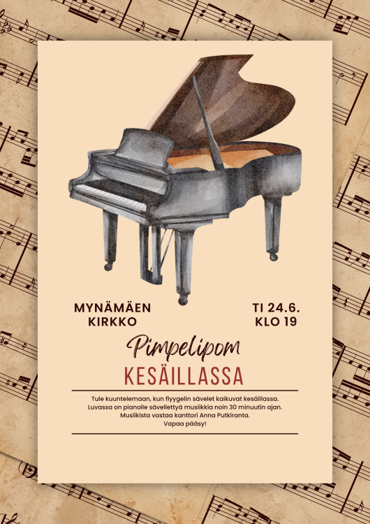 Pimpelipom kesäillassa Mainos