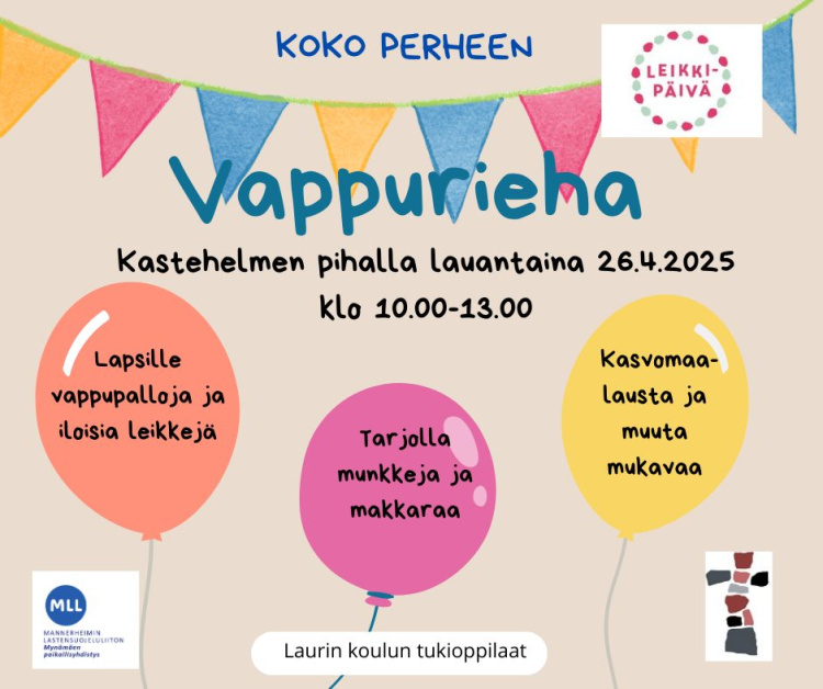 Vapputempaus Vappurieha mainos